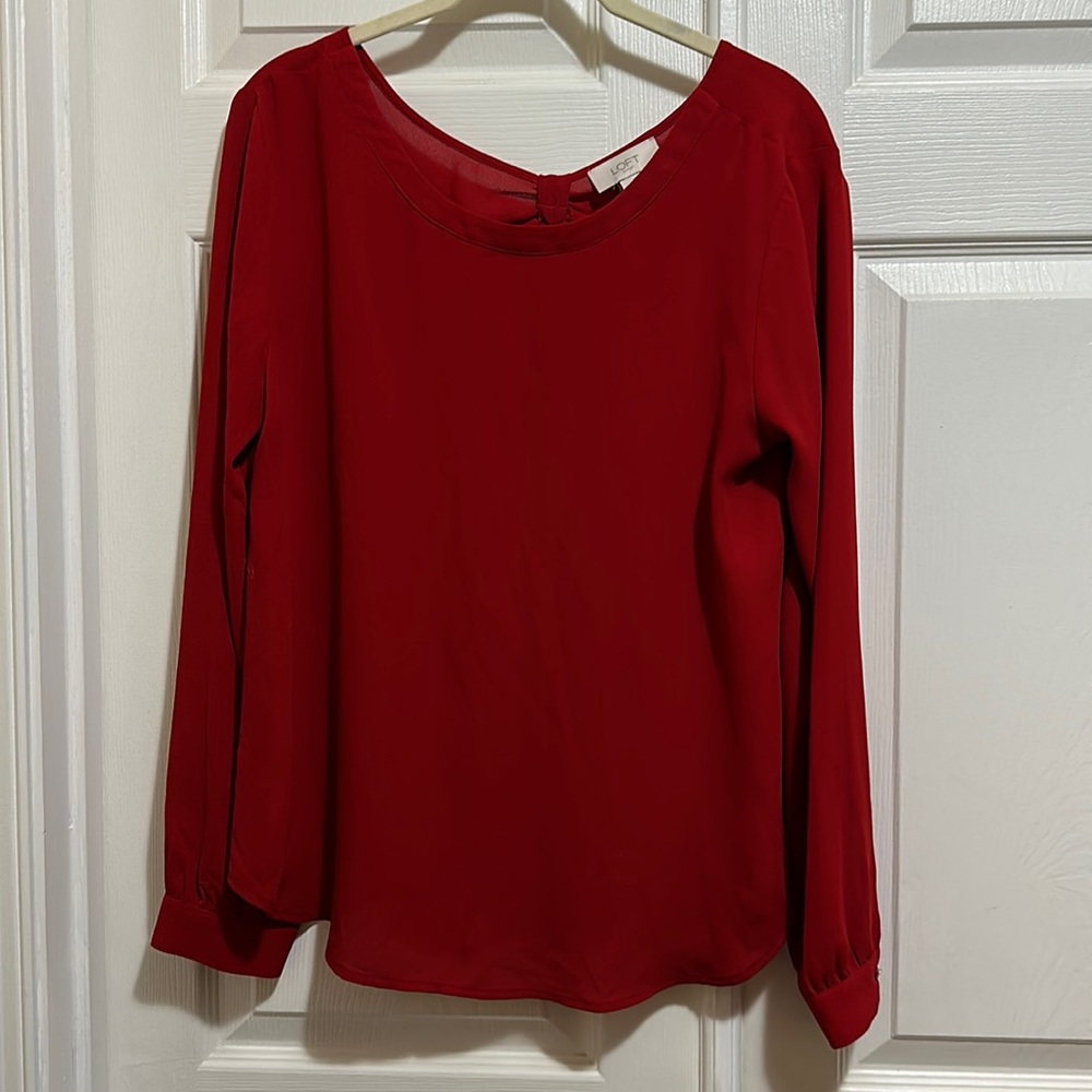 Red blouse by Loft